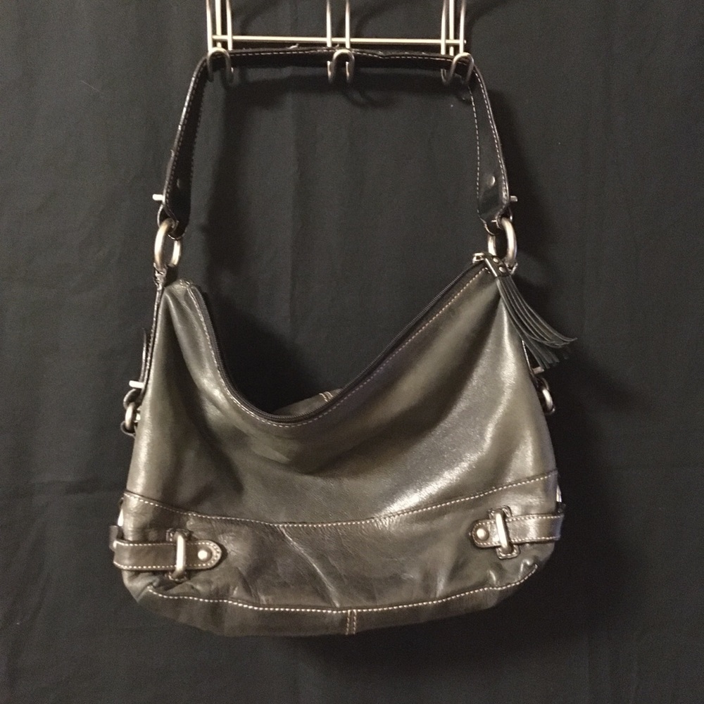 Fossil black leather purse